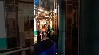 Gold finished Glass Lift
