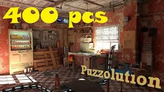 Puzzling Places | Post Apocalyptic Office 400 pcs VR puzzle Playthrough Sped Up | Meta Quest | ASMR