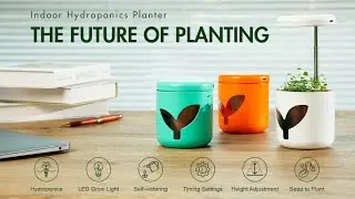Now on Kickstarter: Indoor Hydroponics Planter With LED Grow Light