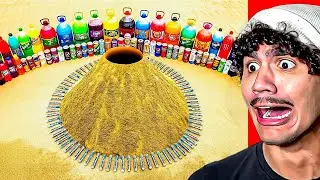 Reagindo a EXPERIMENTO Criando um VULC&Atilde;O GIGANTE e EXPLOSIVO