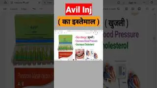 Avil Injection Use in Hindi ll #medicalknowledgeonline #nursing #avil #injection