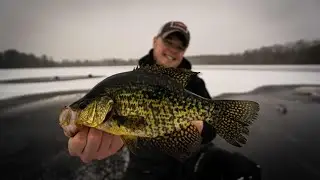 INSANE School of Crappies! (Flasher View) | Wisconsin Early Ice 2020