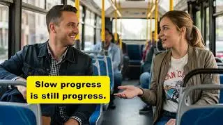 🎧 English Listening Practice A2–B1: Simple Dialogues on a Crowded Bus