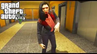 ZOMBIE WOMAN INVADES THE FIB LOBBY | GTA V MOD