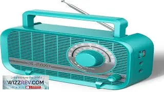 Portable AM FM Radio with Bluetooth Plug in Wall and Play or