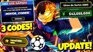 SAIU! *3 NOVOS C&Oacute;DIGOS* DA NOVA ATUALIZA&Ccedil;&Atilde;O DO BLUE LOCK: RIVALS NO ROBLOX! *BATTLEPASS & QOL*