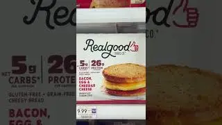 Realgood Foods Gluten Free Bacon, Egg, and Cheddar Cheese Breakfast Sandwiches #glutenfree