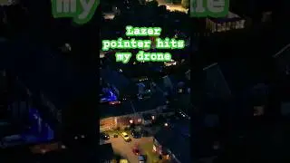 dji drone downed by lazer pen😁 #drone #lazerpen #dji #