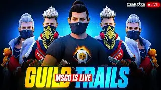 FREE FIRE LIVE TELUGU || GUILD TRAILS LIVE || MSCG GUILD TRAIS|| #mscg
