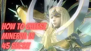 CRISIS CORE Final Fantasy VII Reunion &ndash; Cheesing Normal Mode Minerva in Under 45 Seconds 😂