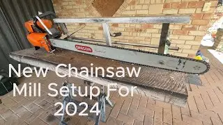 New Chainsaw mill setup for 2024