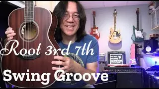Root 3rd 7th  Shell Chord Swing Groove Technique - R 3 7
