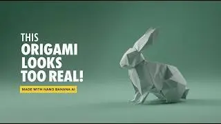 Это оригами-животное выглядит СЛИШКОМ реалистично! | Создано с помощью Nano Banana AI