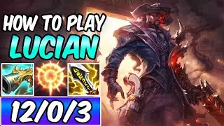 HOW TO PLAY LUCIAN ADC & CARRY | Best Build & Runes | Diamond Player Guide | League of Legends | S14
