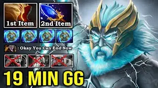 CRAZY GLOBAL Burst Damage First Item Boots Zeus MID Even Timber Isn't Tanky 19Min GG 8K MMR DotA 2
