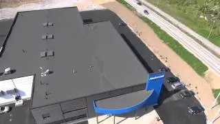 Optris thermal camera onboard Videodrone's quadcopter