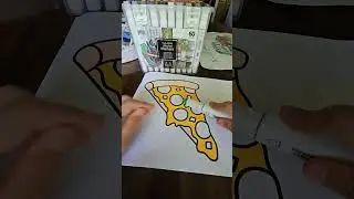 New Coloring Book! 🍕 #coloring #book #coloringbook #pizza #pie #colors #markers #colorwithme