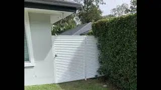 Louvered Aluminium Sliding Pedestrian Swing Gates Gold Coast Habitat Gate Co