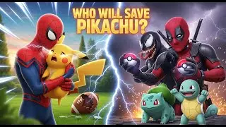 Spiderman aur Pikachu mil kar kya hara payenge Deadpool Venom and dusre Pokemon ko