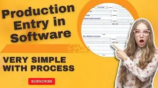 Production Entry In One Plus Software with Simple Method