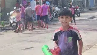 होली के दिन की बहुत मस्ती।।विया नन्नू की मस्ती।।#holi#newvlog#up83ridergj#uk07rider#mumbaikarnikhil