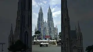 St Philomena Church Mysore India  Modeled on  Cologne Cathedral/St Patricks Church NYC