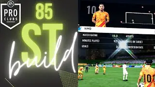 FIFA 22 PRO CLUBS Build | Best ST Build (85 RATED) | Finisher + Pace