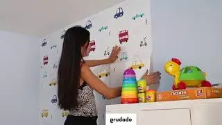 Papel de Parede para Quarto de Menino Fun Traffic | Grudado.com.br