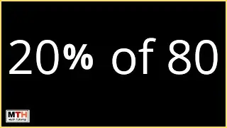 Find 20 percent of 80 (20% of 80)
