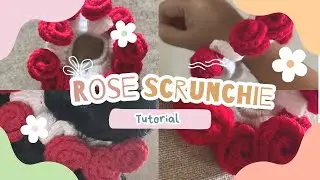 I tried viral Rose bouquet blanket as #scrunchies tutorial,how to #crochet | beginner friendly| easy