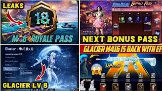 GoOD NEWS ❄️M416 Glacier Back || A17 Bonus Pass || A18 Royal Pass Leaks