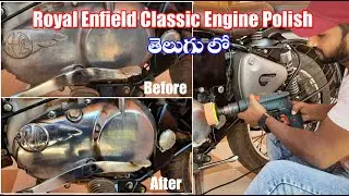 Royal Enfield Classic Engine Buffing at home in telugu