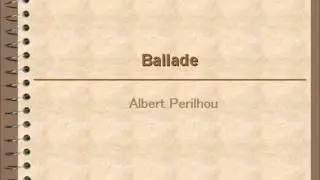 Ballade:Albert Perilhou