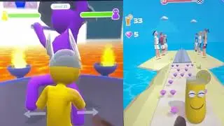 🧿Giant Rush vs Juice Run in Max Level Mobile Game Walkthrough New Update Trailer Gameplay iOS