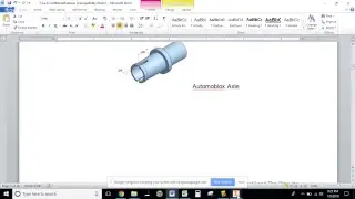 5.5a CAD Modeling Features Autodesk Inventor (Part 1) Automoblox Axle