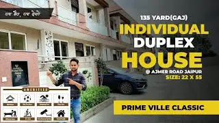 135 yard(gaj) individual duplex villa in prime ville classic at ajmer road jaipur #primevilleclassic