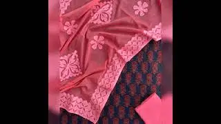 Applique work top with applique organdy Dupatta  ❣️