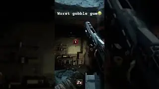 Worst anywhere but here gobble gum pop in the history of zombies #cod #zombies #bo3 #fail
