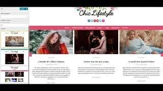 Configure Slider Options - Chic Lifestyle WordPress Theme | Feminine Blog Website