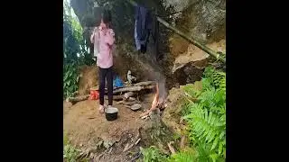 A Girl Relocates After Continuous Rain Damaged Her Tent
