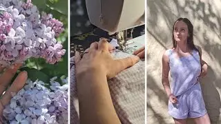 Learning to sew: Tank & Shorts + the magic of lilacs