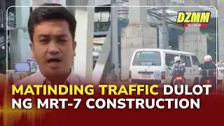 MRT-7 construction causes heavy traffic in EDSA-North Avenue during rush hour | (04 February 2025)