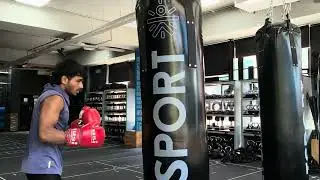 Boxing heavy bag workout | power punch combination|