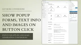 How to Show PopUp Contact form, Text Image on Button Click | PopUp Anything WordPress Plugin