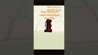 Drop testing of super car,fortuner and Thar,Comment your best car#short #trending #indian bike game