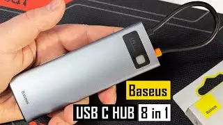 Baseus USB C HUB 8 in 1 з Aliexpress за $24 (-55%): 3xUSB 3.0, HDMI,  PD 100 Вт. Огляд Baseus