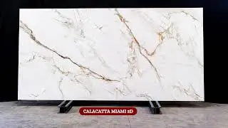 Calacatta Miami 3D Quartz &ndash; NobleStoneUK