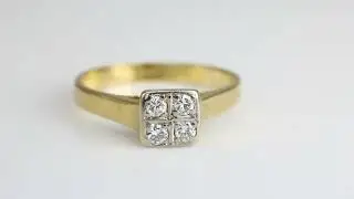 Second Hand 18ct Gold 4 Stone Diamond Ring - SH6059