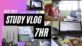 Видеоблог об учебе 01 | Подготовка к экзамену GATE | 7 часов в день | Теория + Программирование | Жизнь студента BTech