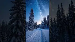 Winter Wonderland in Norway | Frozen River & Snowy Pines #norway #winterwonderland #snowylandscape